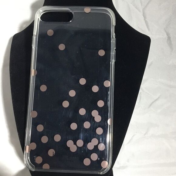 Kate Spade Confetti Silver/Gold Case iPhone 7+ (H) - Picture 1 of 6